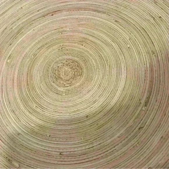 Bamboo Swirl Sushi Plate 12” Square Thailand Concave Sashimi Serving Platter - Picture 4 of 10